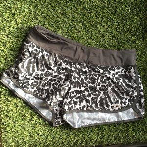 Cheetah print running shorts
